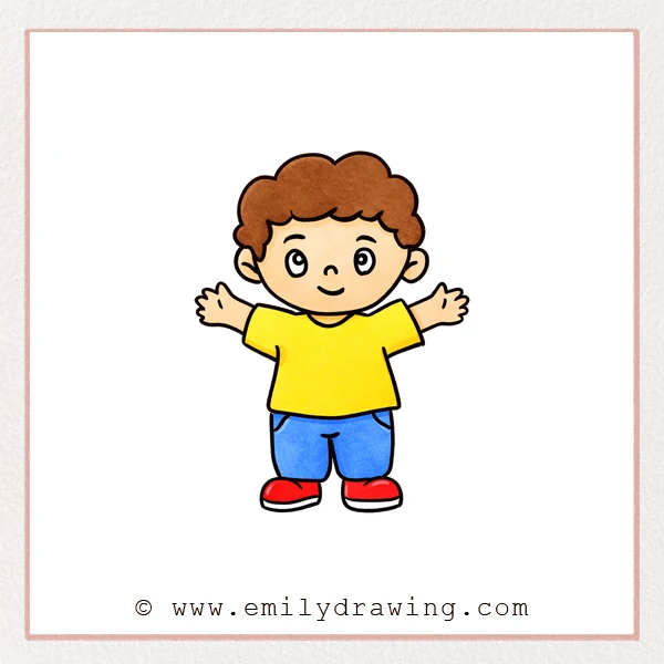 Preview of Cartoon Man drawing